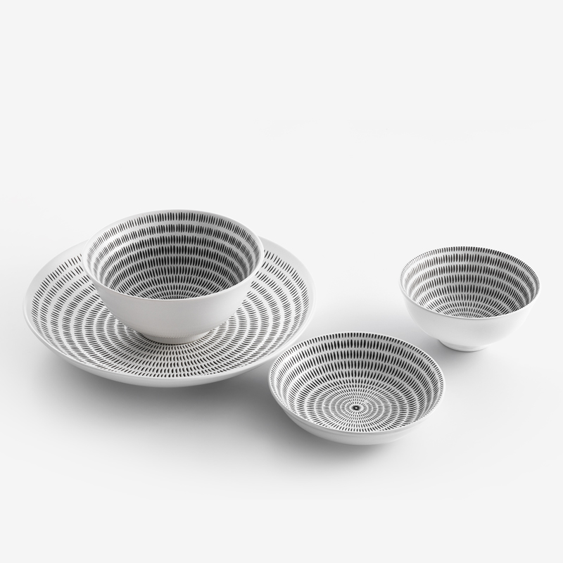 Swirl 11cm Ceramic Bowl | White_3