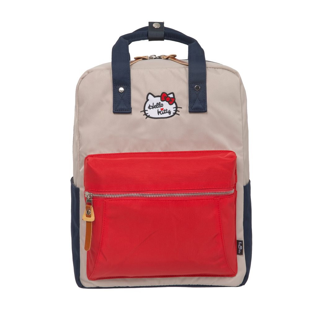 Hello Kitty 凱蒂學院 方型後背包 紅藍fpkt0f001rng Bag To You百達遊