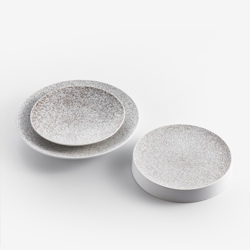日式 雪花石紋 20cm 陶瓷圓盤｜單品_3