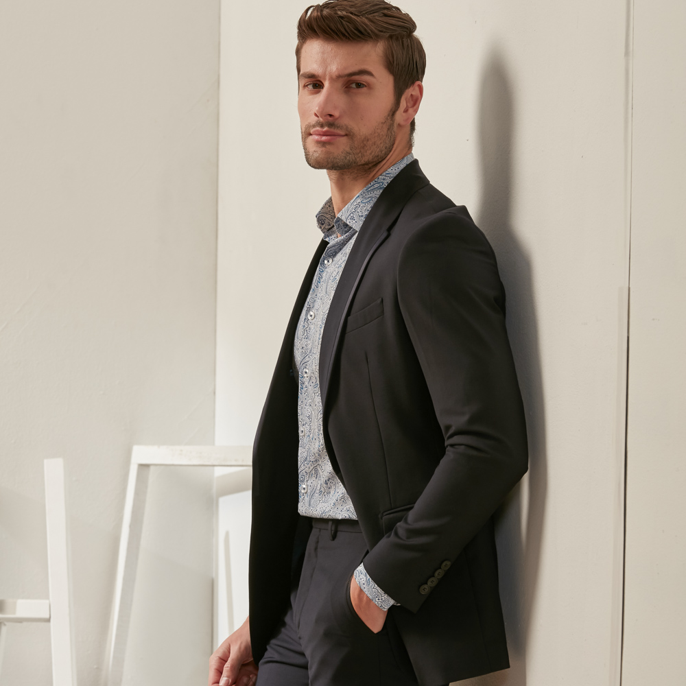 SST&C #Online Exclusive  Navy Slim Fit Evening Jacket | 0111911002  (Outlet)_0
