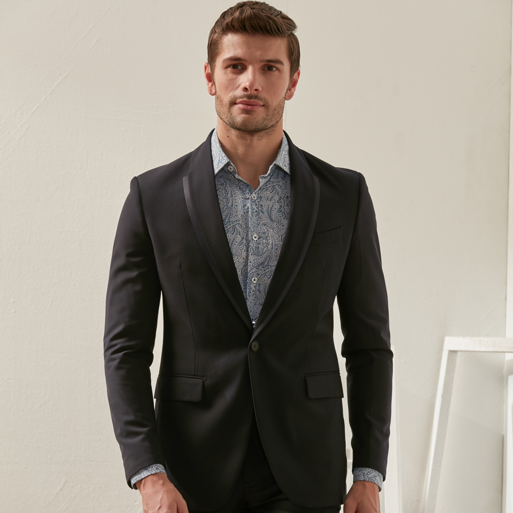 SST&C #Online Exclusive  Navy Slim Fit Evening Jacket | 0111911002  (Outlet)_1