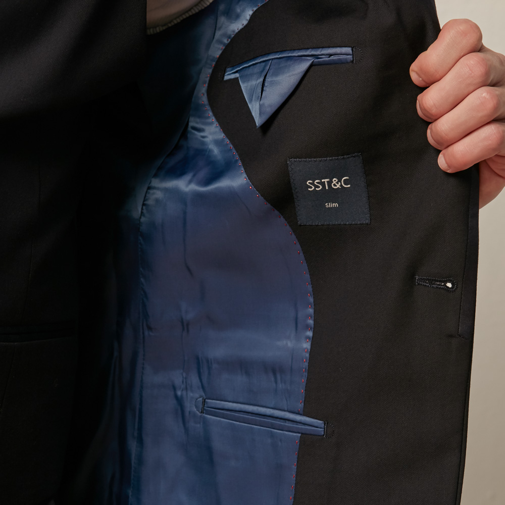 SST&C #Online Exclusive  Navy Slim Fit Evening Jacket | 0111911002  (Outlet)_3