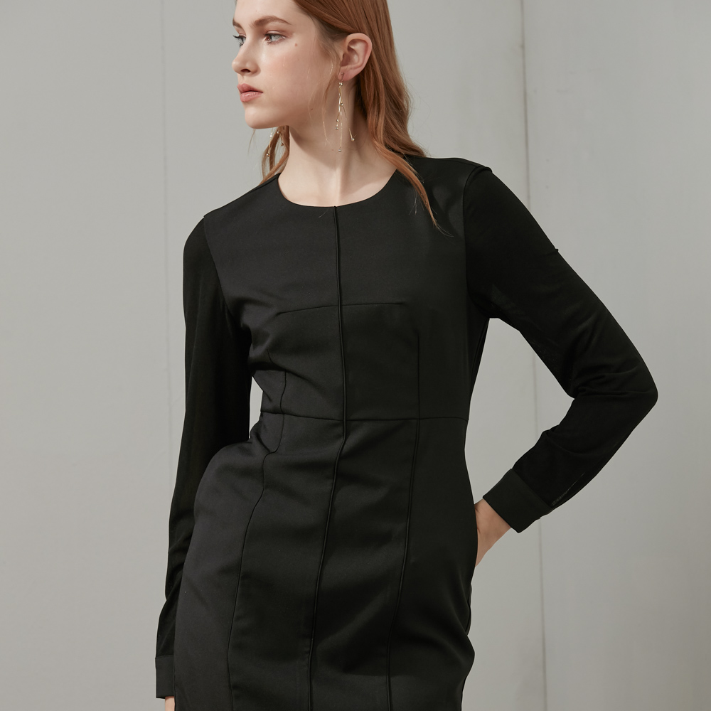 SST&C #Online Exclusive  Round Neck Budding Dress | 8561911004  (Outlet)_1