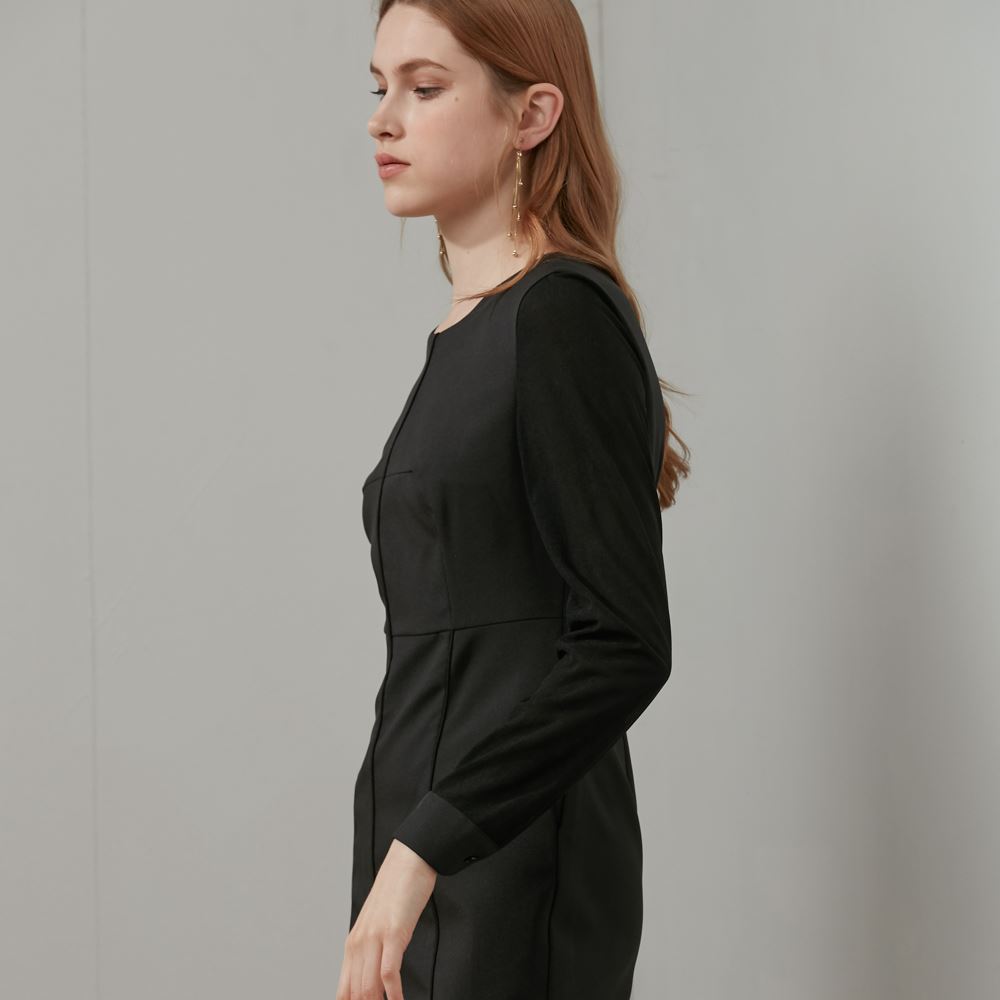 SST&C #Online Exclusive  Round Neck Budding Dress | 8561911004  (Outlet)_2