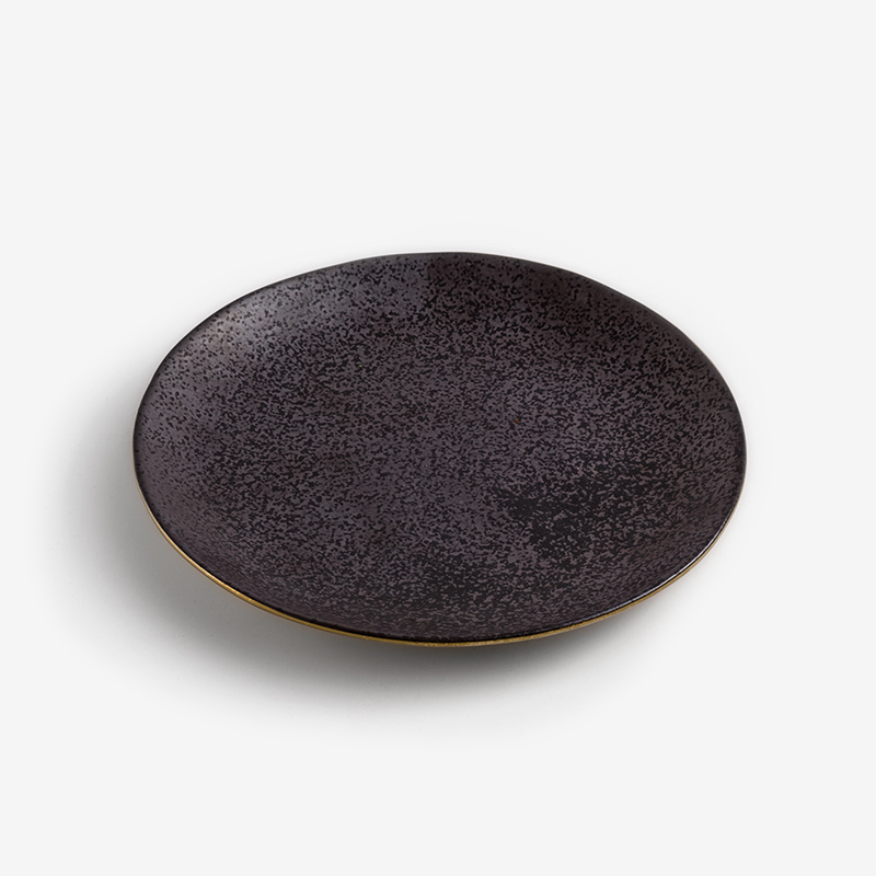 SHINE 20cm Ceramic Plate | Gray_0