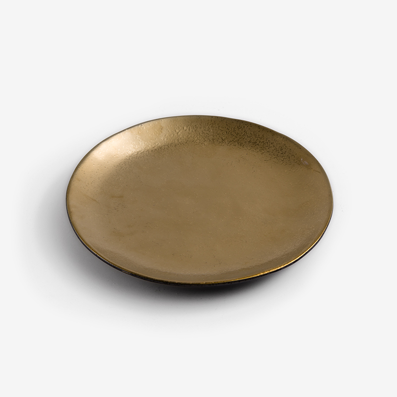 SHINE 20cm Ceramic Plate | Gold_0