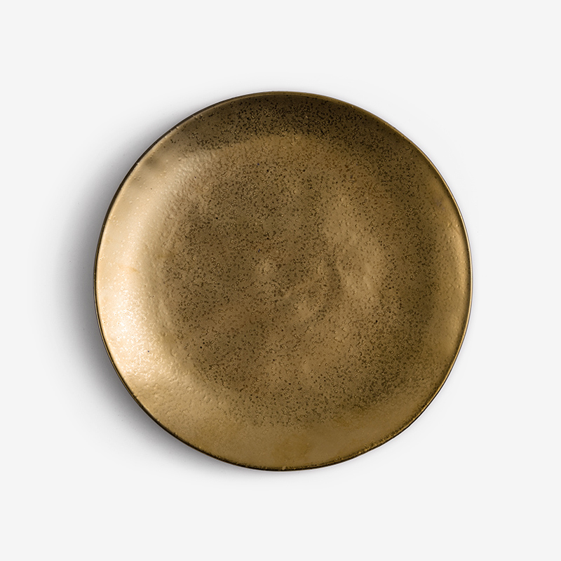 SHINE 20cm Ceramic Plate | Gold_1