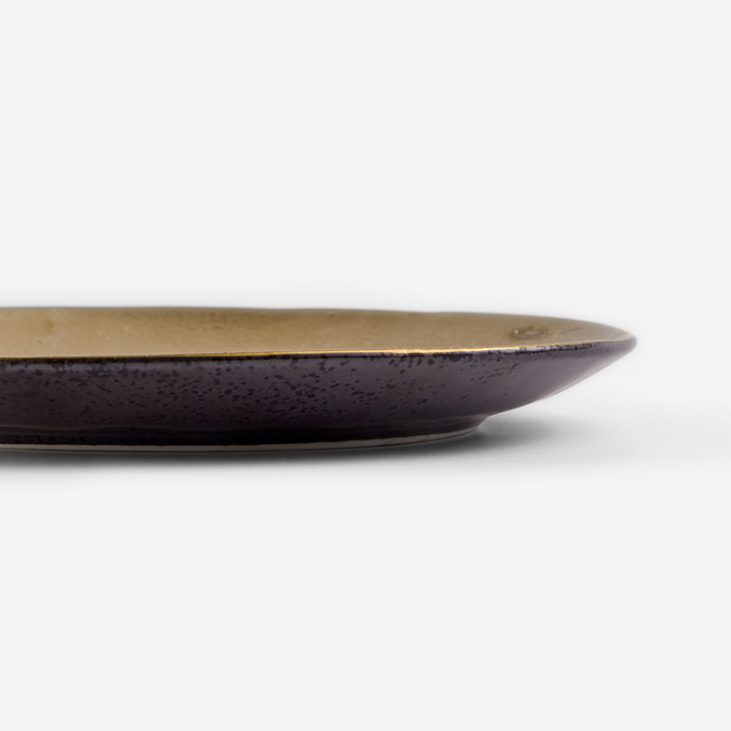 SHINE 20cm Ceramic Plate | Gold_2