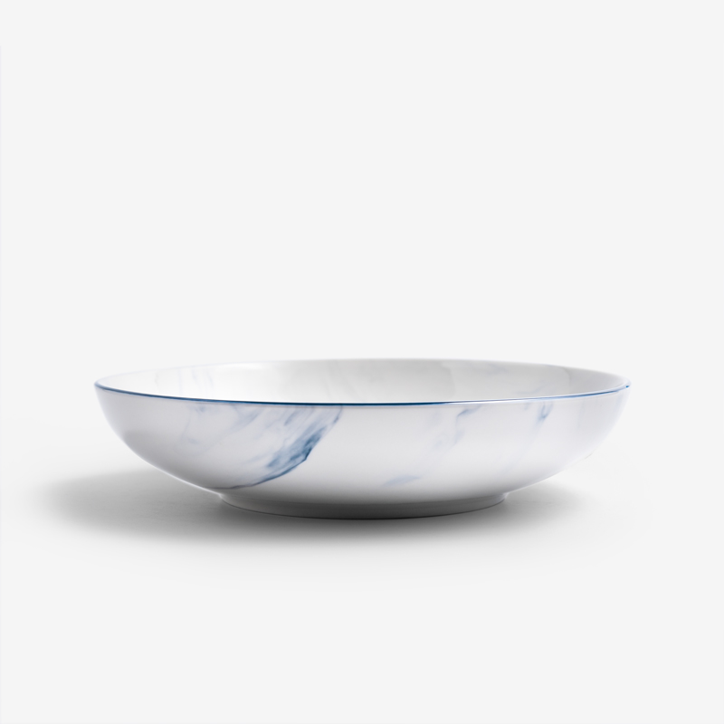 Float Fashion Marble Pattern 24cm Ceramic Plate_1