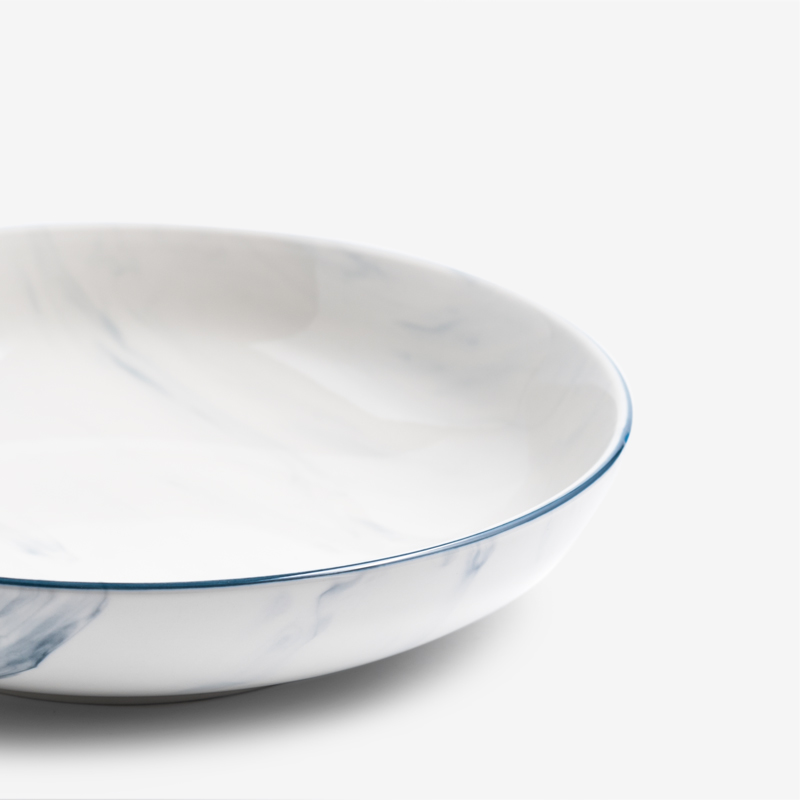 Float Fashion Marble Pattern 24cm Ceramic Plate_3