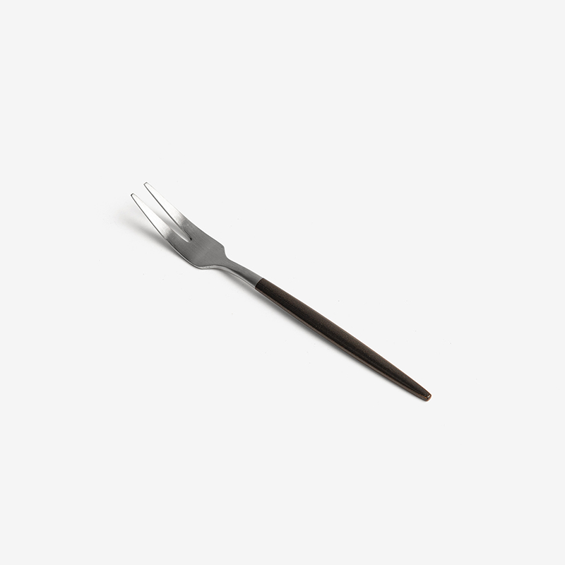 葡式 設計風潮 13.5cm 不銹鋼小叉│黑咖銀│單品_1