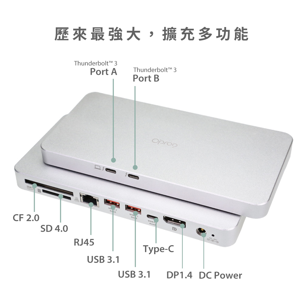 Opro9 Thunderbolt™ 3雙向 40Gbps多功能轉接器_2