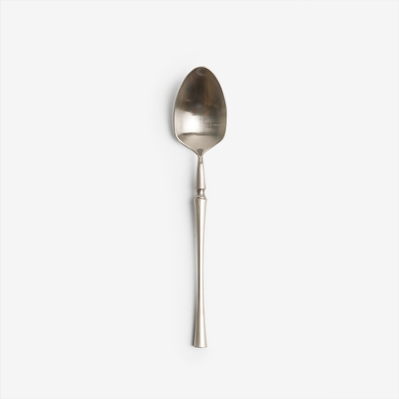 歐式 弧曲稜鐵20cm 主餐匙｜閃銀｜單品_0