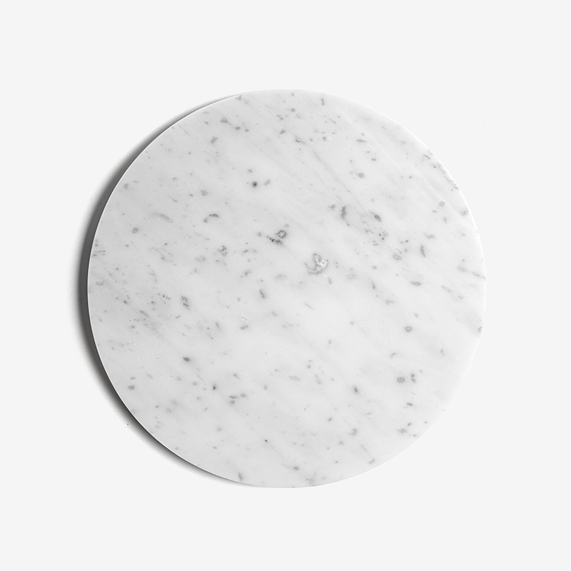 WAGA Earth Whisper Jade White Marble Flat Plate 31cm_0