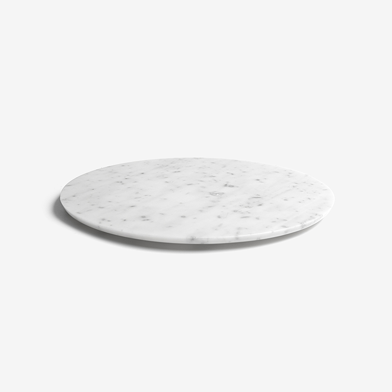 WAGA Earth Whisper Jade White Marble Flat Plate 31cm_1