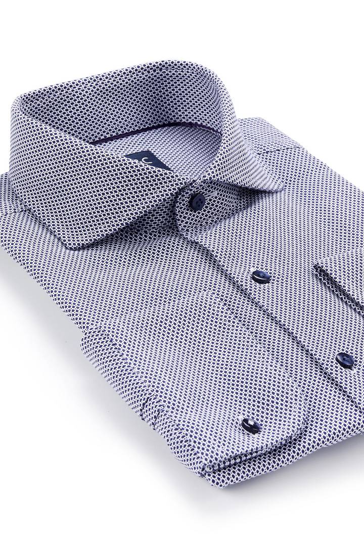 SST&C Textured Ink Purple Shirt | 0311910018  (Outlet)_1