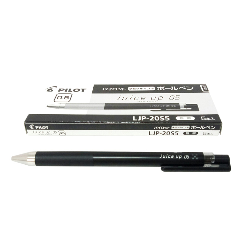 PILOT 百樂LJP-20S5 0.5超級果汁筆-黑(5入)_0