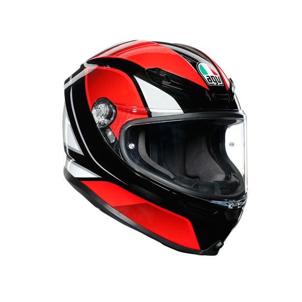 Agv K6 Hyphen 黑紅白全罩安全帽碳纖複合義大利品牌 Gd佳德騎士俱樂部