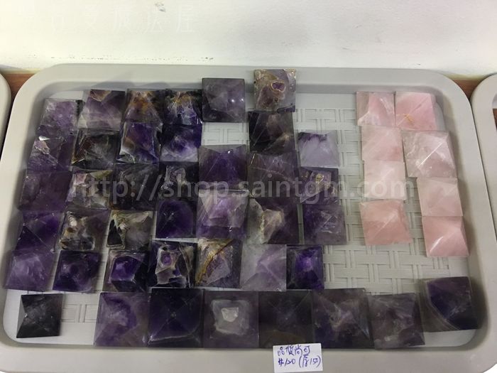 【惜福品】金字塔 特價120元(原價150元) 橘東菱/紫水晶/粉晶/天河石/藍虎眼/綠東菱/紅碧玉_1
