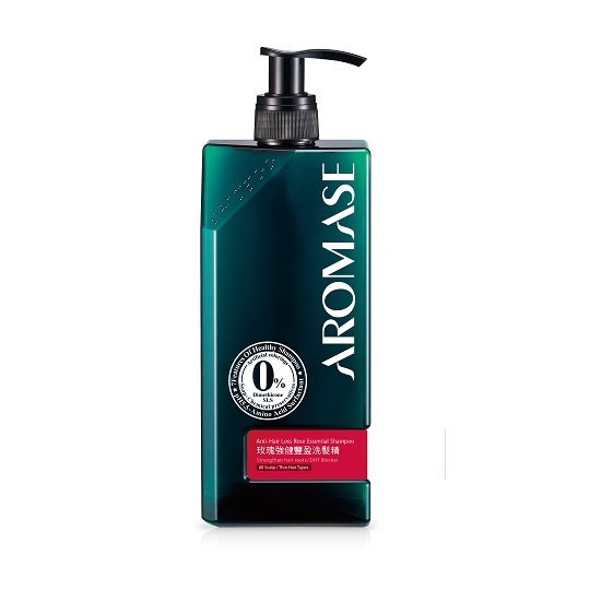 【AROMASE艾瑪絲】玫瑰強健豐盈洗髮精400ml+口袋黃金梳1支(紅/紫/綠三色任選)_1