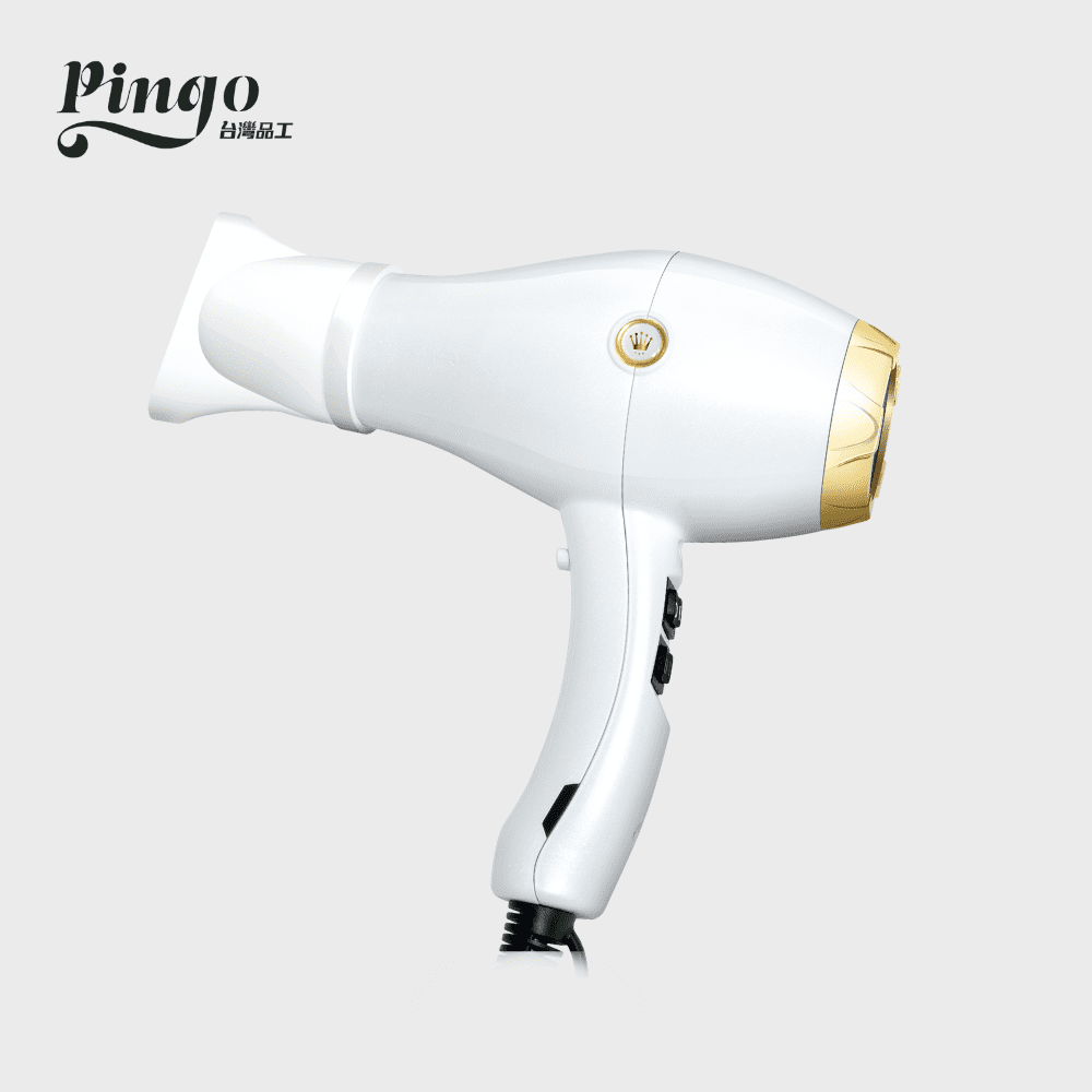 Pingo 台灣品工 Royal K9｜負離子專業吹風機『白』_0