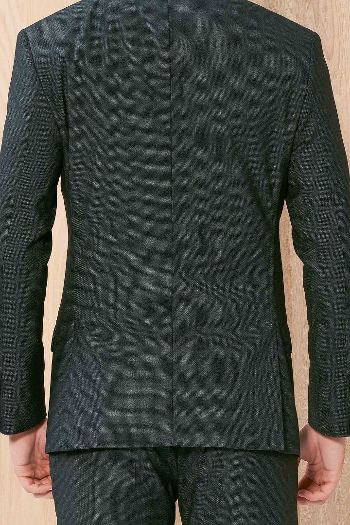 SST&C Gray Textured Slim Fit Suit Jacket | 0112003002  (Outlet)_5