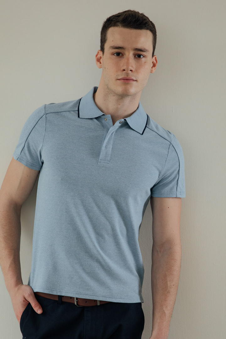 SST&C Light Blue Polo Shirt | 1012003006  (Outlet)_3