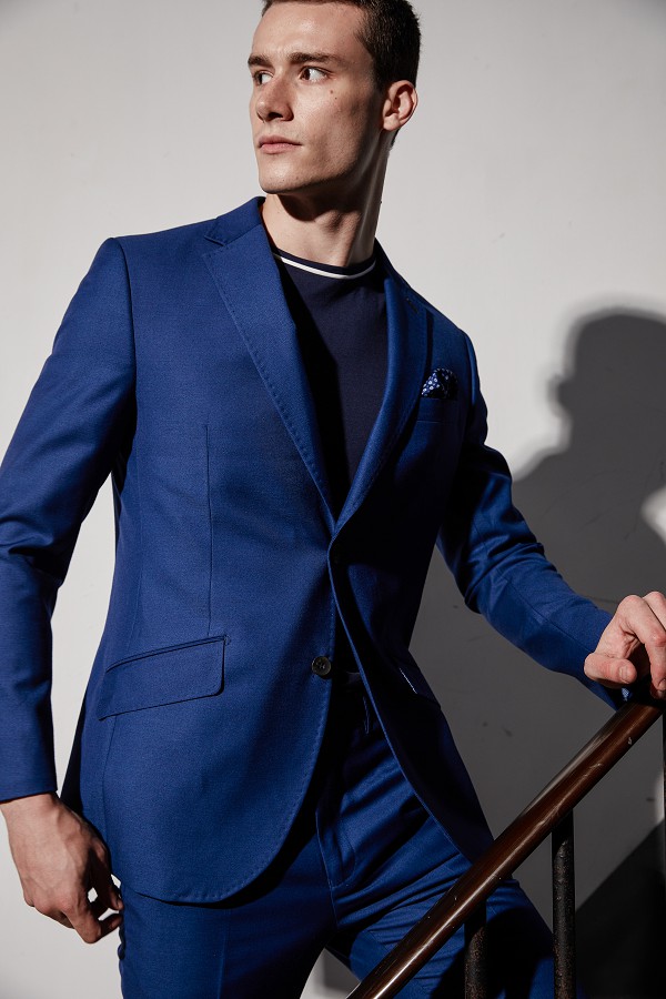 SST&C #Online Exclusive  Royal Blue Slim Fit Suit Jacket | 0112004005  (Outlet)_2
