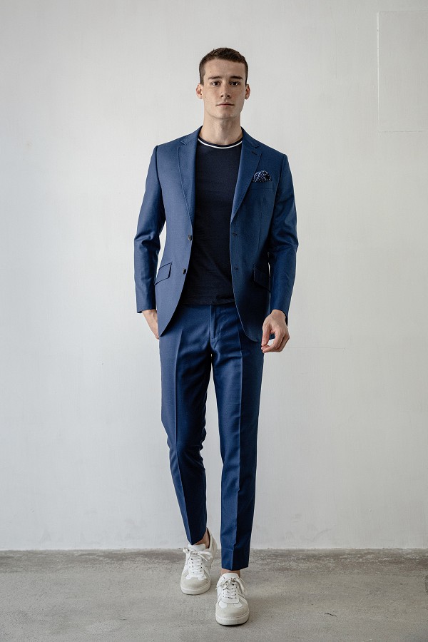 SST&C #Online Exclusive  Royal Blue Slim Fit Suit Jacket | 0112004005  (Outlet)_6