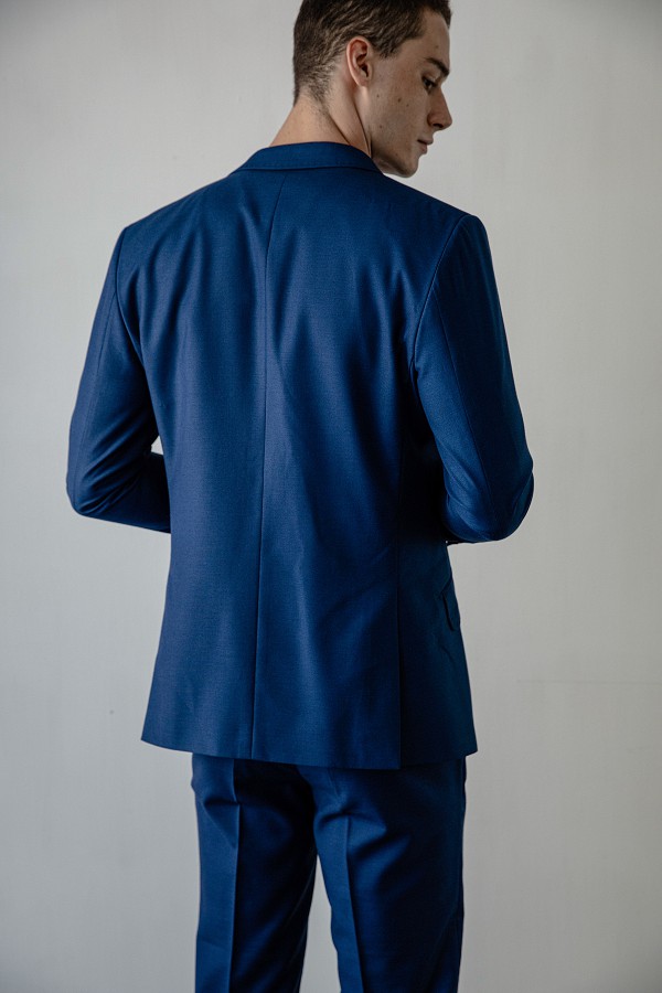 SST&C #Online Exclusive  Royal Blue Slim Fit Suit Jacket | 0112004005  (Outlet)_9