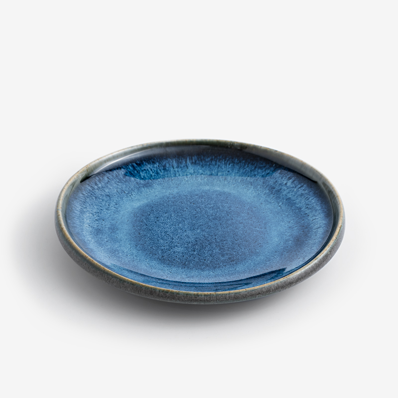 日式 紺青貓眼 18.5cm 陶瓷深盤│單品_0