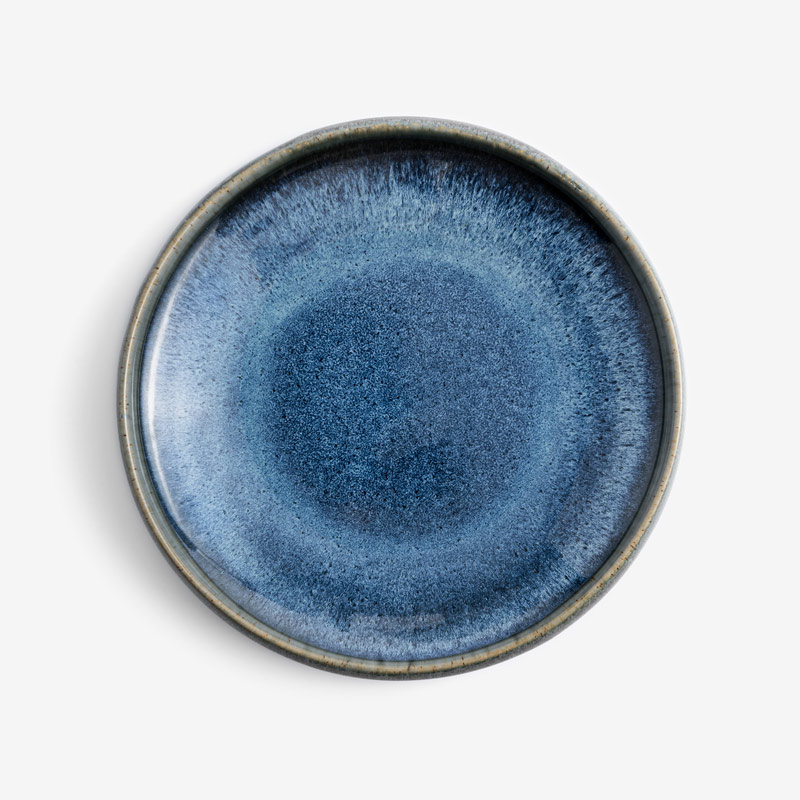 日式 紺青貓眼 18.5cm 陶瓷深盤│單品_2