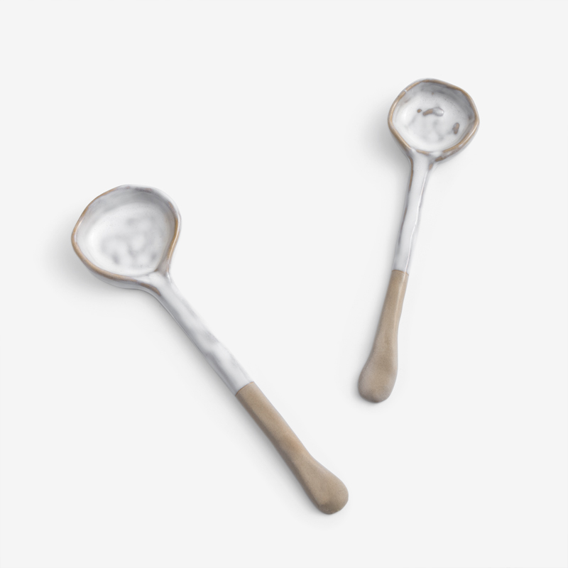 Touch 15cm Ceramic Spoon | Brown_2