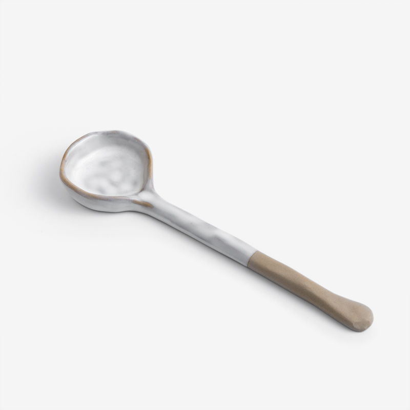 Touch 17.5cm Ceramic Spoon│Brown_0