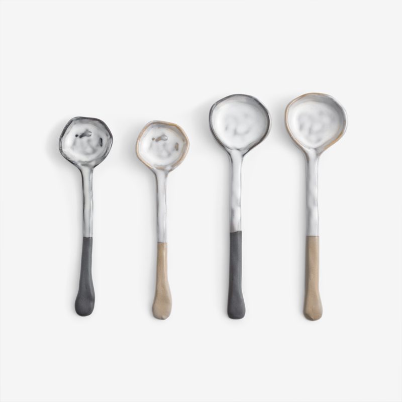 Touch 17.5cm Ceramic Spoon│Brown_4