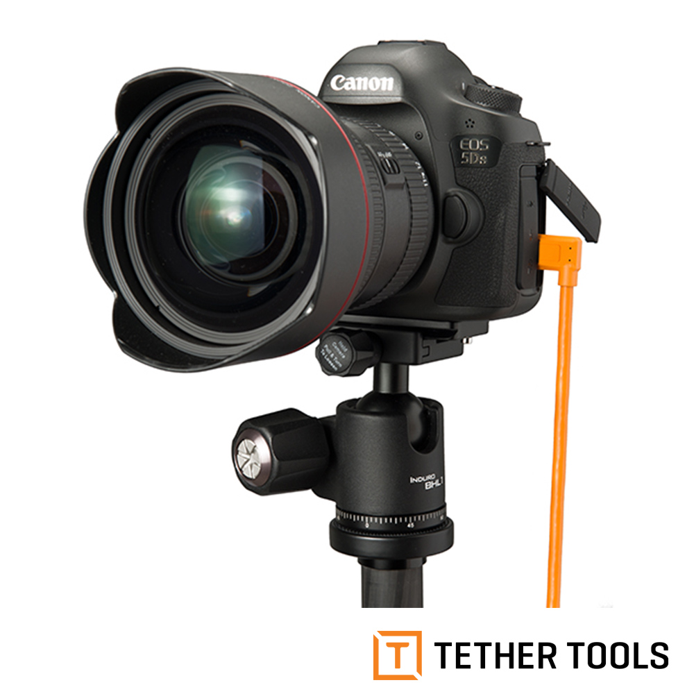 【TETHER TOOLS】CU61RT15-ORG USB 3.0 轉 Micro USB 直角 傳輸線 4.6M 公司貨_3