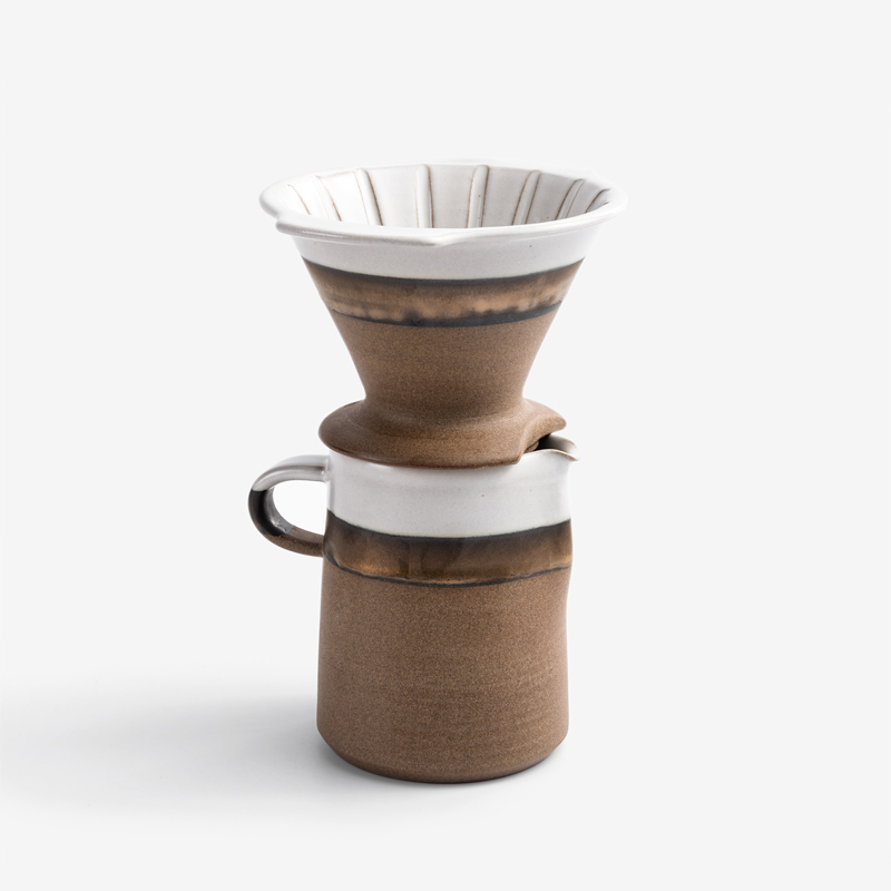 Jade 20.5cm Ceramic Coffee Dripper Set | Sugar_0