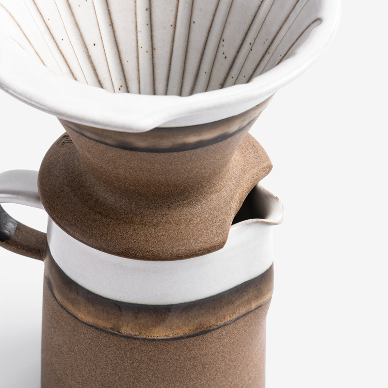 Jade 20.5cm Ceramic Coffee Dripper Set | Sugar_3