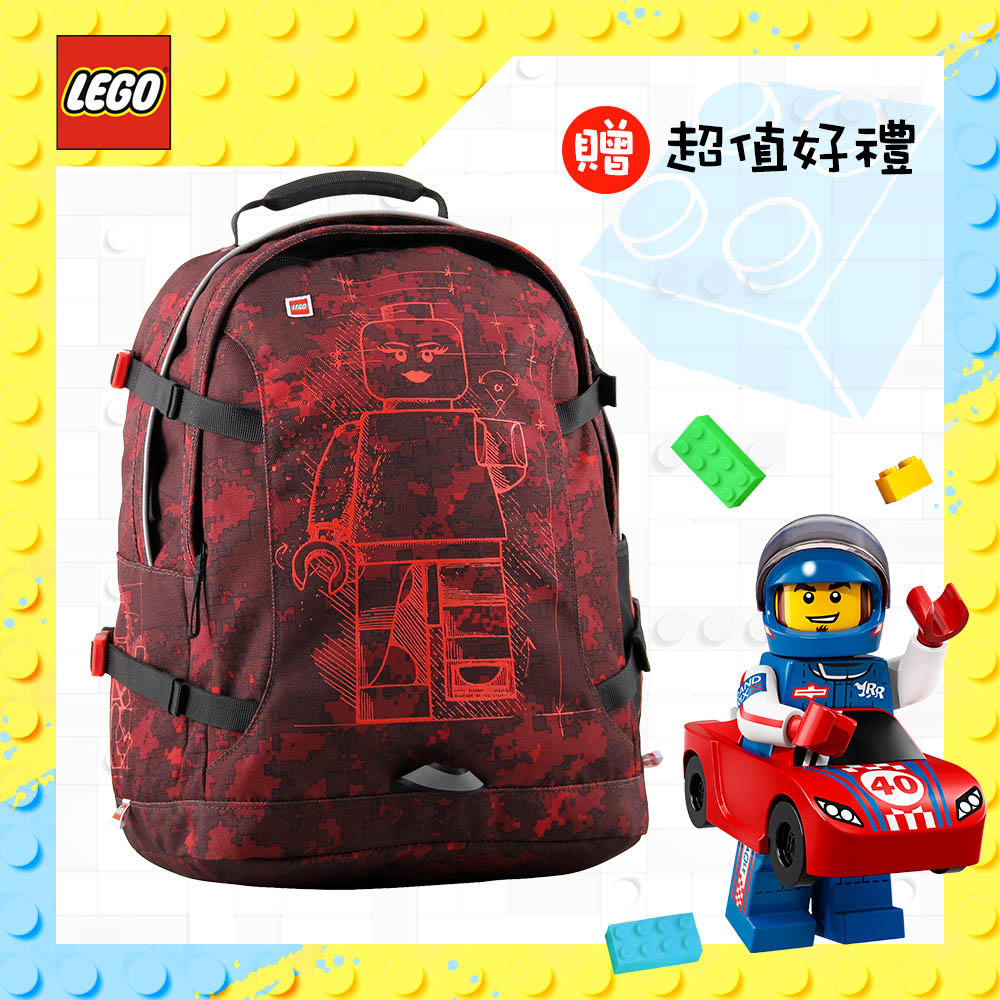 《特惠》LEGO丹麥樂高青少年背包-紅機器人 20041-1916_0