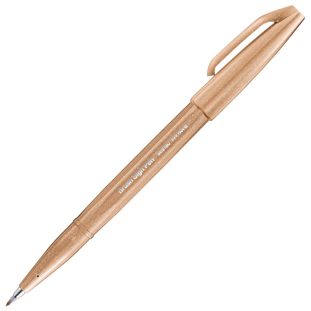 Pentel  Brush Sign Pen新色柔繪筆(SES15C)-(紅/綠/藍/黃綠/灰/紫紅/粉藍/紫/墨綠/粉棕/粉紅/淺藍)_6