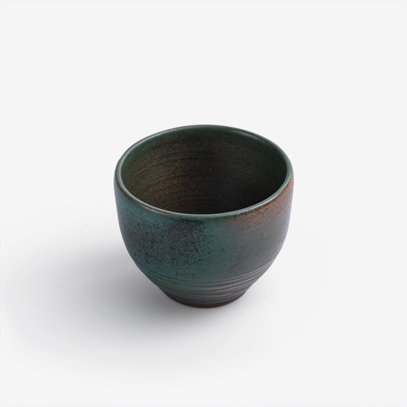 職人 青銅澄綠 100ml 陶瓷茶杯｜墨綠｜單品_0
