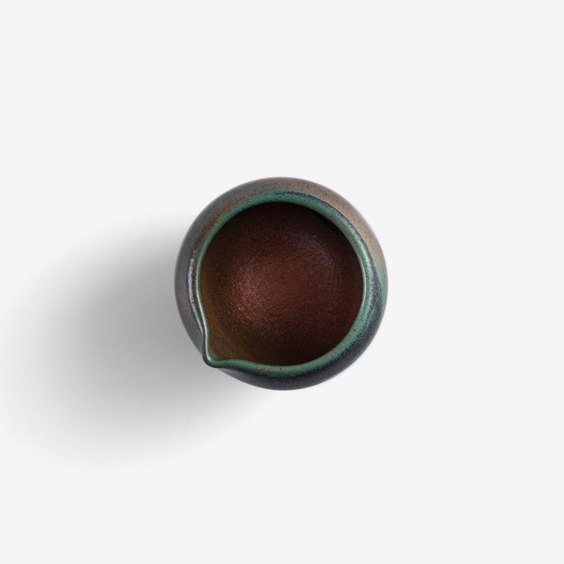 職人 青銅澄綠 5.5cm 陶瓷醬料瓶｜墨綠｜單品_2