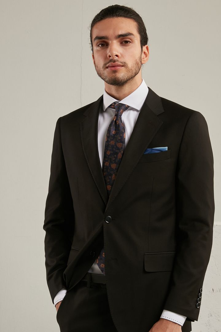 SST&C Black Slim Fit Suit Jacket | 0112006001  (Outlet)_0