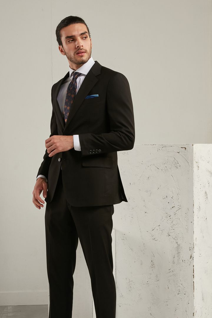 SST&C Black Slim Fit Suit Jacket | 0112006001  (Outlet)_2