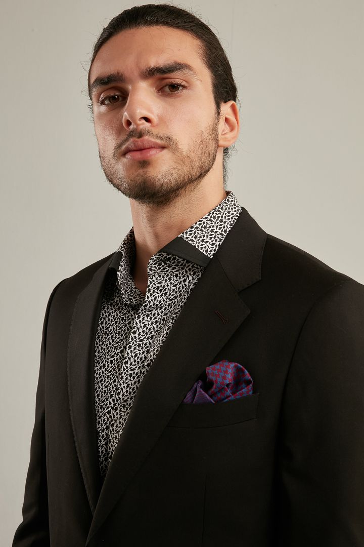 SST&C Black Slim Fit Suit Jacket | 0112006001  (Outlet)_3