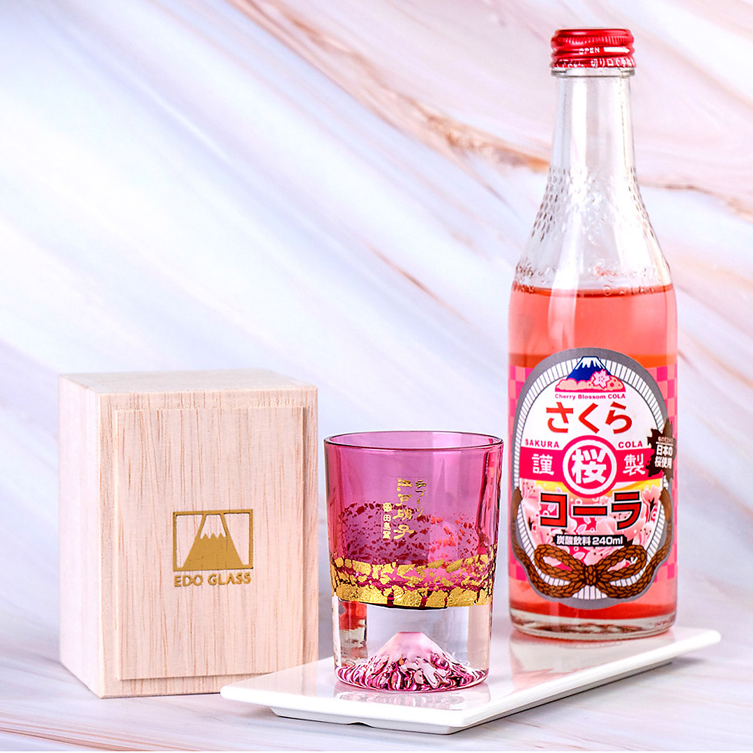 【任2件95折】現貨 田島硝子 金箔冷酒杯 富士山杯 櫻花粉色 赤金 玻璃杯 玻璃工藝 日本原裝 伴手禮推薦 TG20-016-1GP 熱賣中!_3