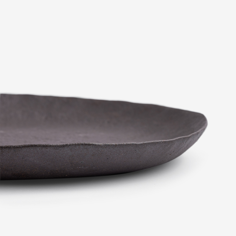 Bisque 26cm Ceramic Plate | Brown_2