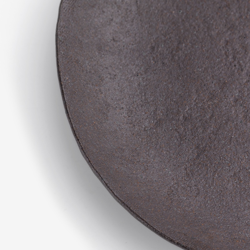 Bisque 26cm Ceramic Plate | Brown_3