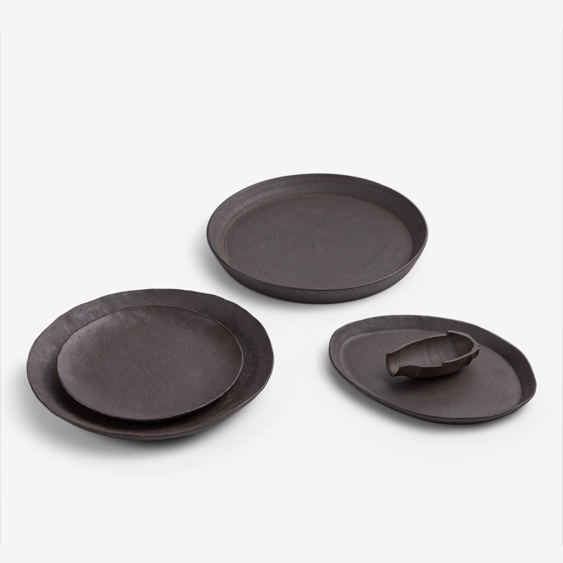 Bisque 26cm Ceramic Plate | Brown_4
