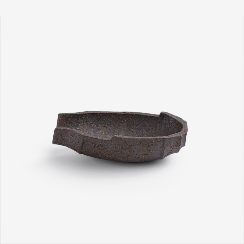 職人 素釉窯燒 9cm 陶瓷造型小碟｜暖棕｜單品_1